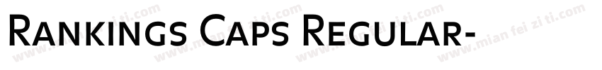 Rankings Caps Regular字体转换